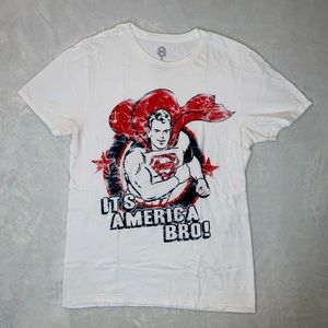 SuperMan white t-shirt